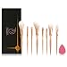 Make Up Brushes Set - Professional Foundation Kabuki Cosmetics Brushes - Start Makers Rose Gold Special Design Makeup Brushes - Best Choice & Essential 8 brushes with free Beauty Blender