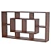 Produktbild Wandregal Nyon T521, Hängeregal Bücherregal 48x85x16cm ~ Walnuss-Optik