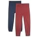 Bluezoo Kids Pack Of Two Boy's Navy And Wine Jogging Bottoms Age 11-12