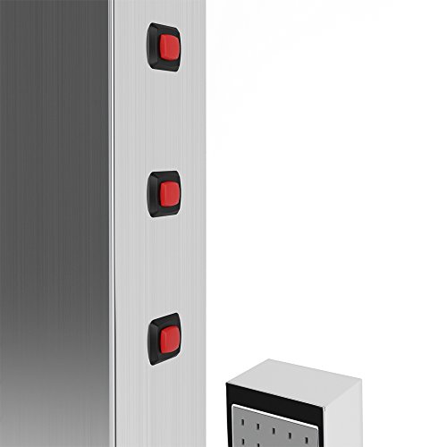 Duschpaneel LED inkl. Thermostat Armatur Regendusche Duscharmatur Wasserfall Duschsäule - 7