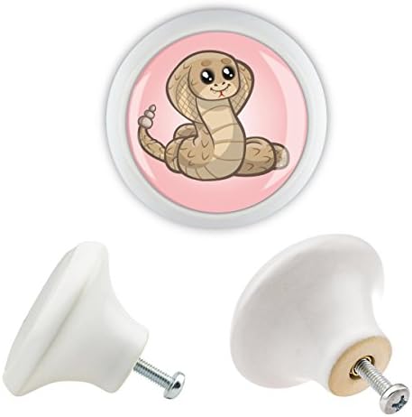 Furniture knob ceramic 06263 W Childrens Colourful Designs Finish Gloss Elegant Glass Effect Shabby Chic Antique Porcelain Knob Handles Knobs Cupboard Drawers Nursery