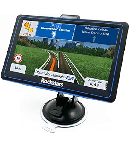 GPS Voiture 5 Pouces Pour Poids Lourds - Navigation Europe 2025 Avec Mises à Jour Gratuites à Vie