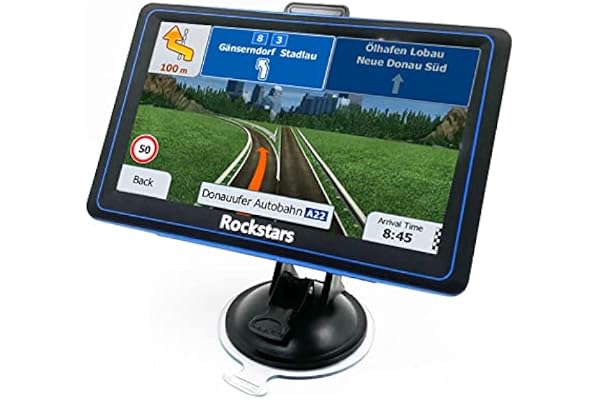 ROCKSTARS GPS Poids Lourd Camion ET Camping Europe AS 24 7 Pouces HD 2021 Gratuite A Vie GPS fiable à 100% Tester Ancien Chauffeur SAV français, NOIR