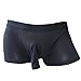 Produktbild iEFiEL Sexy Männer Boxershorts Herren Unterwäsche Unterhose Pants Mit Penishülle (Schwarz)
