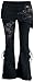 Produktbild Spiral Direct Damen Fatal Attraction - 2in1 Boot-Cut Leggings with Micro Slant Skirt Legging, Schwarz (Black 001), 50 (Herstellergröße: XX-Large)