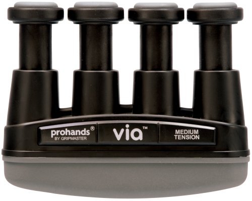 VIA Hand and Finger Exerciser for Musicians, Medium Resistance (6-Pounds per Finger) by Gripmaster
