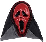 Ancho de la máscara: 20 cm Inception Pro Infinite Máscara para Disfraz - Traje - Carnaval - Halloween - Monstruo - Asesino - Rojo - Adultos - Unisex - Mujer - Hombre - Niños - Scream