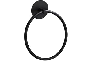 YUET Handdukshållare handduksring stång självhäftande handdukshållare, rostfritt stål badrum 18 cm/7,08 tum, väggmonterad självhäftande handduksskenor för kök badrum (matt