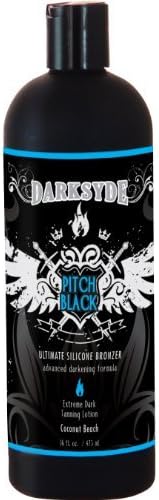 Darksyde Pitch Black Ultimate Silicone Bronzer Tanning Lotion 16oz by Darksyde