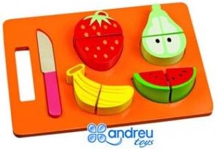 Andreu Toys 16402 Little Tray Fruits Toy, Multicolour, 21.4 x 15 x 3 cm