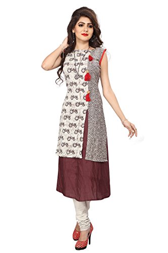 Royal Export Womens Straight Cotton Printed Kurta RS.699 (77.00% Off) - Amazon