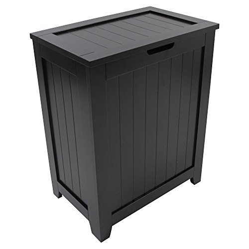 Redmon Contemporary Country Laundry Hamper, Black by Redmon