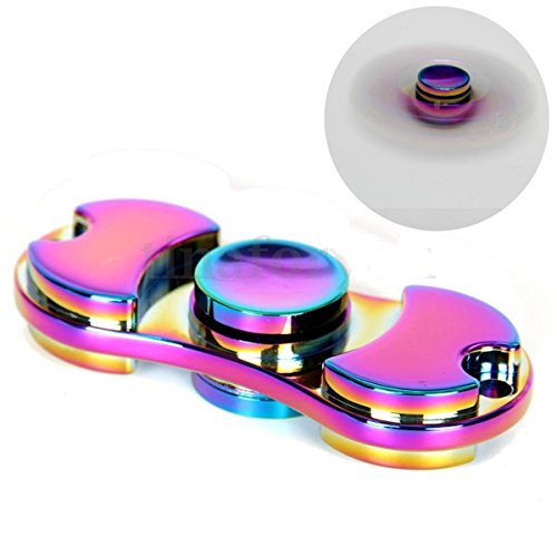 M&T TECH Fidget Spinner, Hand Tri-Spinner Ceramic Bearing Stress Reducer EDC Focus Finger Toy, Spins up to 3min,Perfect Gift For ADD, ADHD, Anxiety, and Autism Adult Children (Rainbow) M&T TECH Fidget Spinner, Hand Tri-Spinner Ceramic Bearing Stress Reducer EDC Focus Finger Toy, Spins up to 3min,Perfect Gift For ADD, ADHD, Anxiety, and Autism Adult Children (Rainbow)
