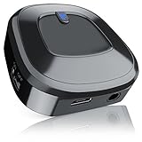 Función: se conecta de forma inalámbrica a todos los dispositivos de audio compatibles con Bluetooth, como teléfonos móviles, smartphones, iPhones o iPads, Phablets, portátiles, PC de sobremesa, Tablet PC y reproductores de MP3 a través de la moderna interfaz Bluetooth V3.0 | recepción inalámbrica y de baja interferencia / transmisión inalámbrica de música por secuencias