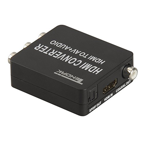 tendak Konverter 1080p HDMI auf AV RCA CVBS Composite mit Audio Toslink SPDIF, Konverter Adapter Unterstützung PAL/NTSC mit USB Kabel für PC Laptop Xbox PS4 PS3 TV STB VHS Kamera DVD - 7