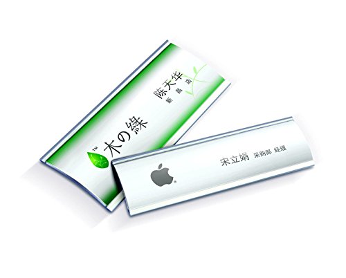 placas identificativas SET COMPLETO  Plata leichtemtall  con extra fuerte 3 Capas Im  n  MODA Arqueado aluminio anodizado Transparente Protectora  NOMBRE Diferentes tama  os  Name Badge para la ropa 