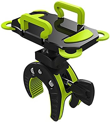 POSUNITECH Bike Phone Mount, Motorcycle Phone Mount, Universal Cell Phone Bicycle Handlebar &amp; Motorcycle Holder Cradle with 360 Rotate for iPhone, Samsung Galaxy (Green)