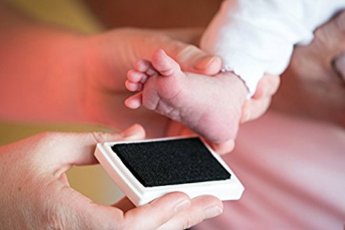 Goldbeing Baby Handabdruck und Fußabdruck DIY-Set mit schadstofffreiem Lehm, kostbarem Bilderrahmen aus Holz und Acrylglas und Foto als Andenken für die ersten Jahre Ihres Kleinkindes – das ideale Babyparty Geschenk - 5