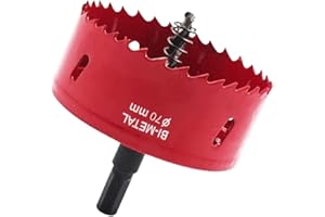 Zhongtou Frese a Tazza per Legno 70mm Punte a Tazza M42 HSS Metallo Sega a Tazza Universale per Cartongesso Legno Alluminio Plastica Cartongesso