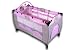 Baby Bed Travel Cot (Pink) Portable Child Furniture with Toys 0-36 months
