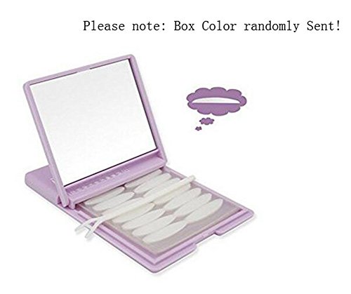 1000PCS/500Pairs Portable Breathable Naturally Invisible Double Eyelid Tape Self-Adhesive Double Eyelid Stickers Instant Eye Lift Strips With Portable Packing Box (Yellow Box)