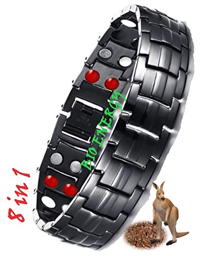 N3 ZELEK Magnetic Bracelet Men Stress Relief Strong Magnet BIO Therapy Bracelet Health Gifts Men Magnetic Bracelets for Arthritis Pain Relief Migraine Relief Men Women Magnetic Wristband Bangle Men