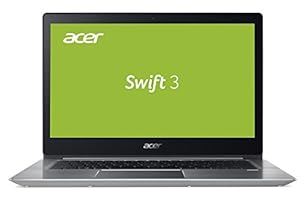 Acer Swift 3 (SF314-52-722E) 35,6 cm (14 Zoll Full-HD IPS) Ultrabook (Intel Core i7-7500U, 8 GB LPDDR3 RAM, 512 GB PCIe SSD, NVIDIA GeForce MX150, Win 10 Home) Sparkly Silver