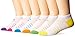 Produktbild New Balance Damen Fußgewölbe No Show Socken (6 Pack), Damen, White/Pink/Orange/Yellow/Green/Blue/Purple