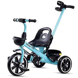 Baybee Hero III Tricycle for Kids, Plug & Play Cycle for Kids Ride on with Storage Space & Parental Handle, Kids Tricycle|Baby Children Cycle| Tricycle Cycle for Kids 2 to 5 Years Boys Girls (Blue)