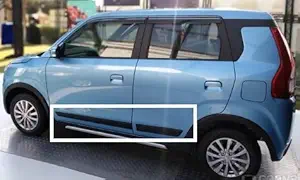 AUTOXYGEN Side Door Beading Black Door Protector for Maruti Suzuki WagonR 2019 Onwards