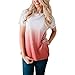 Produktbild FeiBeauty 2018 Frauen Casual Shirt Frauen Sexy Farbverlauf Mode Lässig T-Shirt Weste Sommer Strand Top