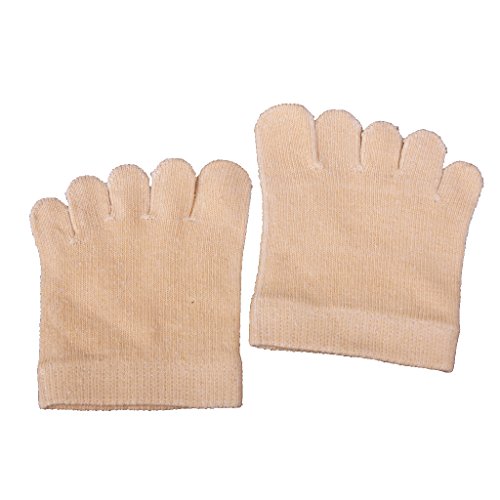 Footful 1 Paio Unisex Cinque Dita Metà Protezione Calzini Punta Dei Piedi Sport