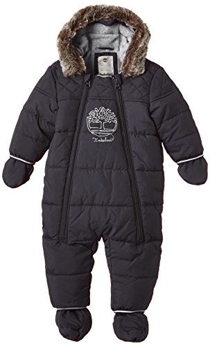 Timberland Baby-Boys T96205 All in One Snowsuit, Dark Grey, 0-3 Months (Manufacturer size: 3 mois)