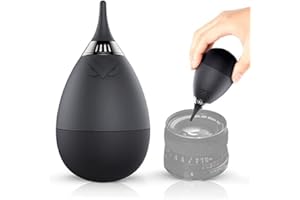 ‎VSGO VSGO Blasebalg Reinigung von Objektiv Sensor DSLR Integrierter Staubfilter Kamera für Canon Sony DSLR-Kamera Objektiv-Reinigungsstift (Schwarz 2)