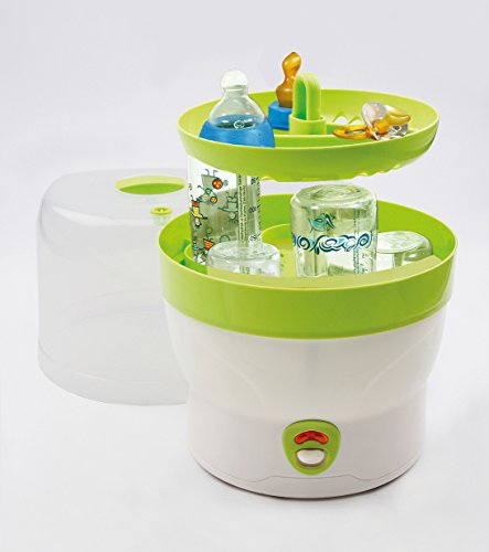 H+H BS 29g Babyflaschen-Sterilisator für 6 Flaschen in grün - 2
