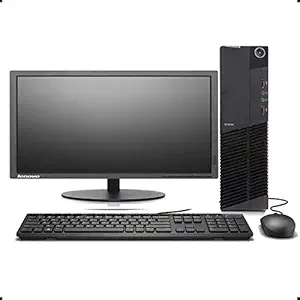 (Renewed) Lenovo ThinkCenter Intel Core i5 3200U 19-Inch (48.26 cms) 1925 x 1080 Desktop (8 GB, 500 GB HDD, Windows 10 Pro, MS Office , Black, 2 kg), Lenovo ThinkCenter M92p