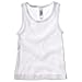 New Bella Canvas Baby Infant Cotton 2x1 Rib Tank Top Vest White 12/18mo.