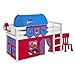 Produktbild Lilokids Spielbett Jelle Spiderman, TÜV und GS geprüft, Hochbett mit Vorhang und Lattenrost Kinderbett, Holz, weiß, 208 x 98 x 113 cm