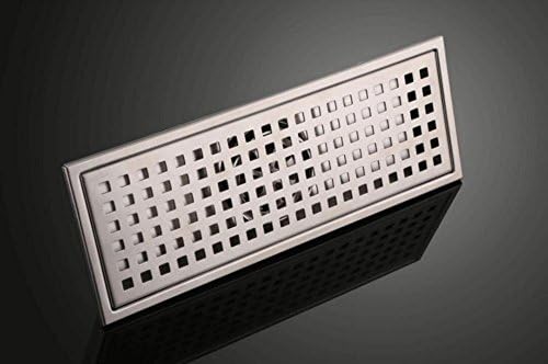 Rectangle Lengthen Stainless Steel In-line Floor Drainer Shower Strainer Large Flow Home Hotel Bathroom Bathtub