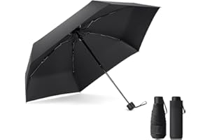 Vicloon Regenschirm, Mini Umbrella Leicht,Taschenschirm, faltender Visier-Sonnenschutz-Regenschirm Im Freien UV-faltender Regenschirms,klein,leicht & kompakt,190g