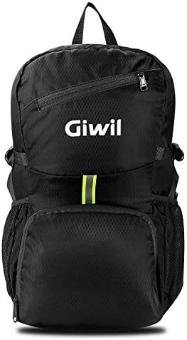 Giwil 30L Ultra Lightweight Travel Water Resistant Packable Backpack for Hiking Cycling Sports Daypack Backpack / Ultralight and Handy Black