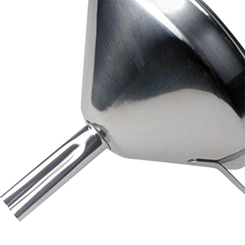 Japace® Trichter mit Schlauch und herausnehmbarem Sieb aus Edelstahl 14cm - 3