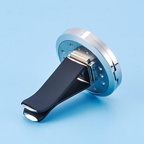 Aromatherapy Essential Oil Diffuser Vent Clip Car Air Freshener/White K Stainless steel/Palm of Fatima/Open/Magnetic Lock 30mm