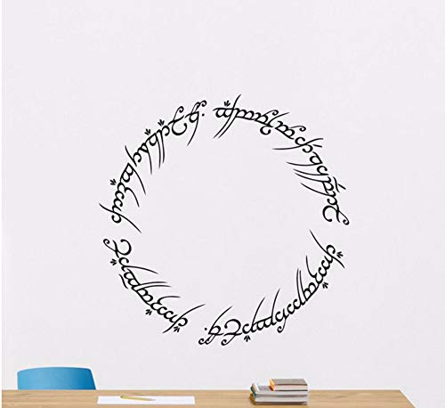 Lsfhb 42X42 Cm Seigneur Des Anneaux Sticker Décor À La Maison Salon Chambre Vinyle Autocollant Film Anneau De Puissance Affiche Amovible Papier Peint Chambre
