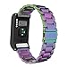 Produktbild MoKo Garmin vívoactive HR Armband - Edelstahl Replacement Watchband Strap Uhrenarmband Erstatzband mit Metallschließe Watch Band für Garmin vívoactive HR Sport GPS-Smartwatch, Mehrfarbig