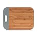Produktbild Zeller 25186 Schneidebrett, Bamboo, grau, ca. 38 x 28 x 1.5 cm