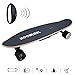 Produktbild Kitechildhrrd Elektro Longboard Skateboard mit Fernbedienung 150W Komplettboard Cruiser Board Unisex One Size Elektroboard Scooter für Erwachsene und Jugend, Schwarz
