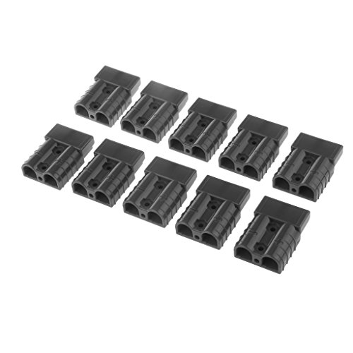 10pcs 50A 600V 8AWG Batterie Schnell Winde Anschluss Stapler Verbinden – Schwarz - 3