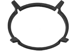 Amindz Wok Soporte Universal de Hierro Fundido - Anillo Antideslizante para Quemador de Gas, Cocina y Utensilios