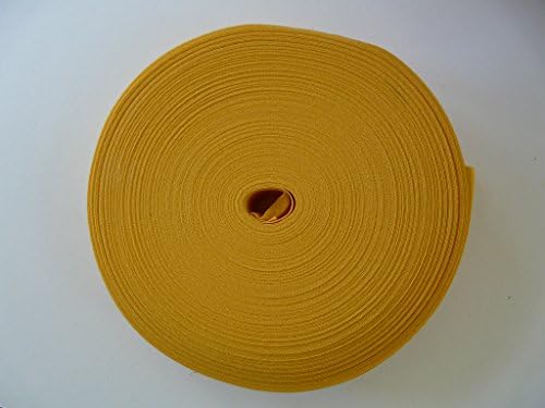 33 metre roll of gold cotton bias binding 5/8" wide (16mm)